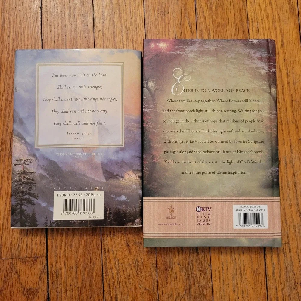 Thomas Kinkade Passages of Light‎ With Wings Like Eagles Devotional Book Lot